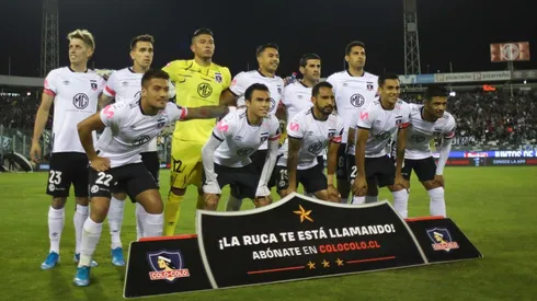 El plantel de Colo Colo en el último partido que se jugó.