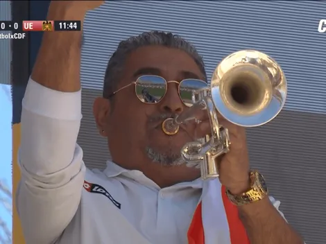 Bandita de Cobresal entona el "Chile despertó" frente a Unión Española