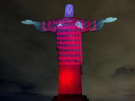 “Visten” al Cristo Redentor con la camiseta de Flamengo