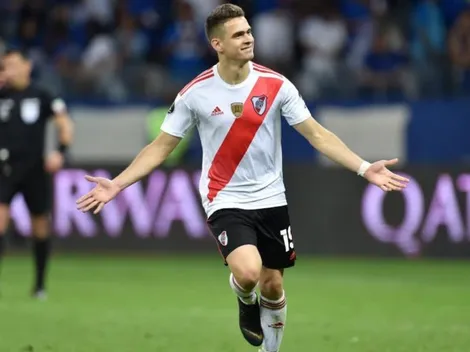 El colombiano Santos Borré le toca la oreja a Boca Juniors