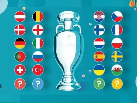 Eurocopa: los 20 países clasificados y los que pelearán en play-offs