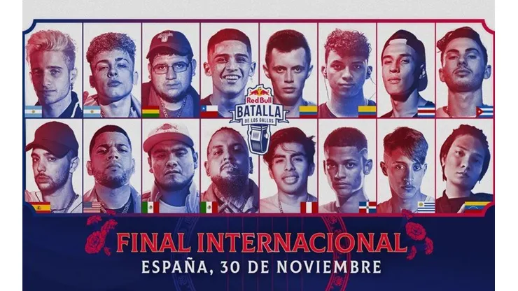 Los 16 participantes de la final internacional de RBBDLG 2019.