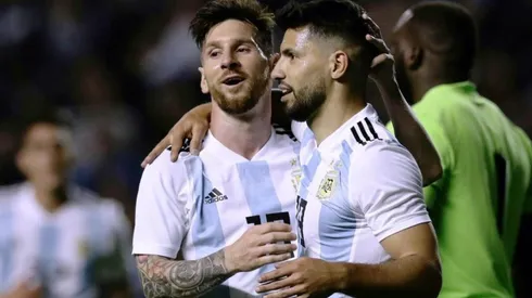 Lionel Messi y Sergio Agüero fueron los goleadores de Argentina ante Uruguay