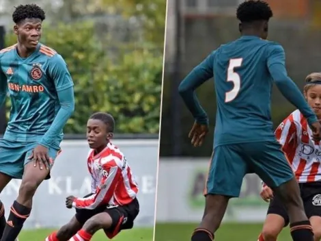 Jugador Sub 15 del Ajax sorprende por su enorme estatura