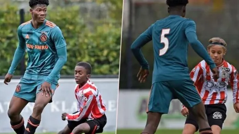 Jugador Sub 15 del Ajax sorprende por su enorme estatura
