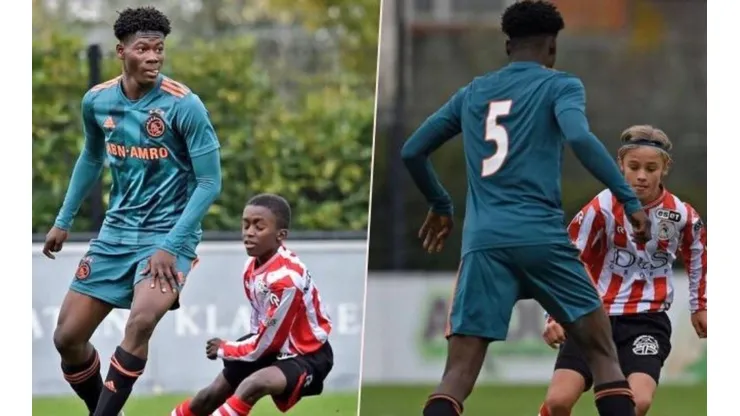 Jugador Sub 15 del Ajax sorprende por su enorme estatura