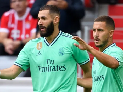 Hazard: "Benzema es el mejor nueve del mundo"