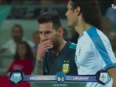 Cavani invita a pelear a Messi y la Pulga le responde: "Cuando quieras"