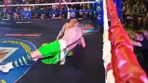 El tremendo KO que sufrió ex portero que le prometió combos a Medel