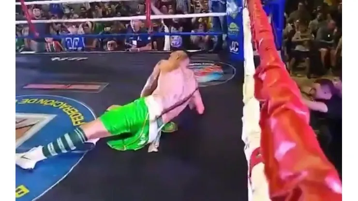 El tremendo KO que sufrió ex portero que le prometió combos a Medel