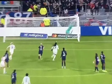 Tremenda atajada de Tiane Endler en el clásico del fútbol francés