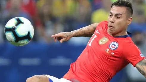 Edu Vargas contra Colombia en Copa América.