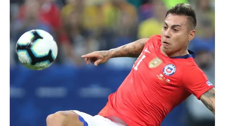 Edu Vargas contra Colombia en Copa América.