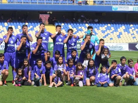 Deportes Concepción posa con un ojo tapado en el Ester Roa