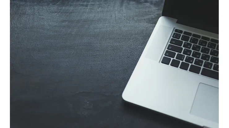 Laptop on the desk