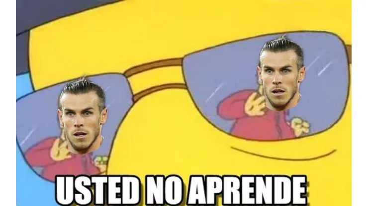 ¡Usted no aprende señor Gareth Bale!