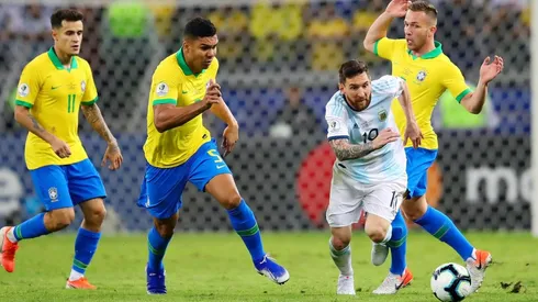 Brasil y Argentina en la pasada Copa América.