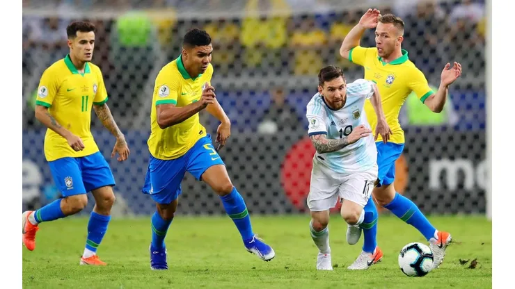Brasil y Argentina en la pasada Copa América.