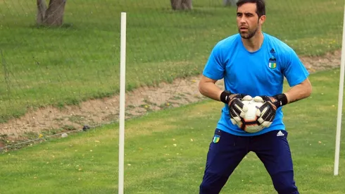 Claudio Bravo entrenó en el Monasterio Celeste de O'Higgins.