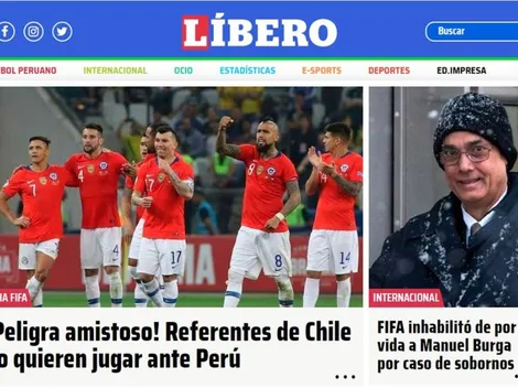 Prensa peruana hace eco de Aránguiz: "Peligra amistoso con Chile"