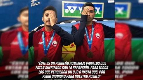 Los seleccionados nacionales solidarizaron con las víctimas de la represión.