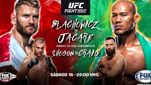 La UFC se vive en Fox Sports Premium con Blachowicz vs Jacare.