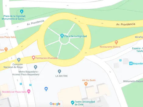 Google Maps rebautiza Plaza Italia
