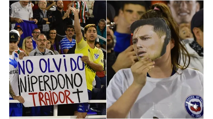 Mauro Zárate fue el blanco de la furia de los hinchas de Vélez Sarsfield