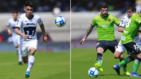 Mora y Sagal en el partido de hoy.