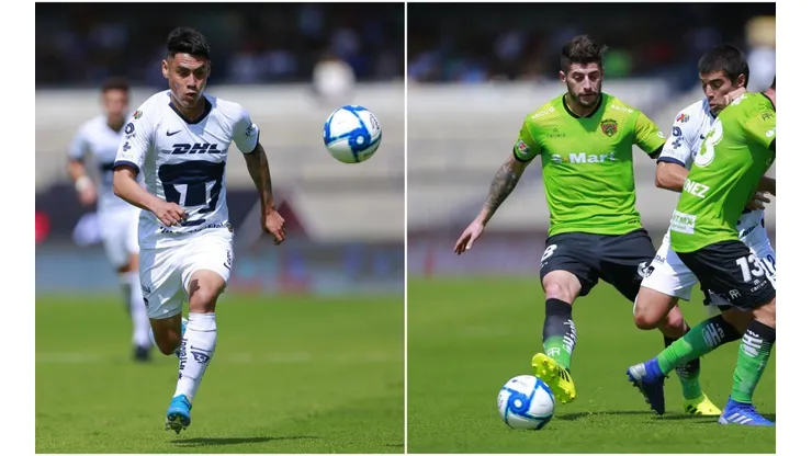 Mora y Sagal en el partido de hoy.