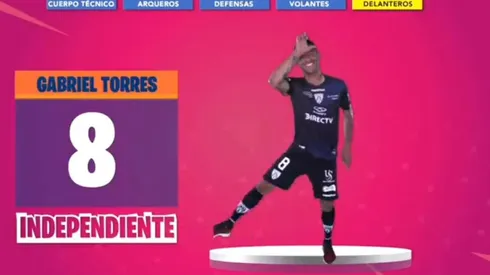 Gabriel Torres al estilo Fortnite.