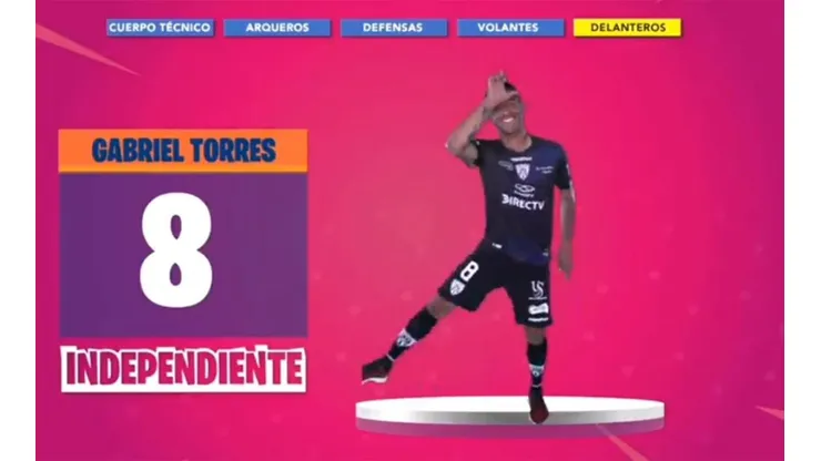 Gabriel Torres al estilo Fortnite.