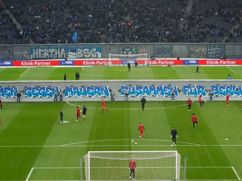 Conmemoración: Hertha derriba el Muro de Berlín antes del partido