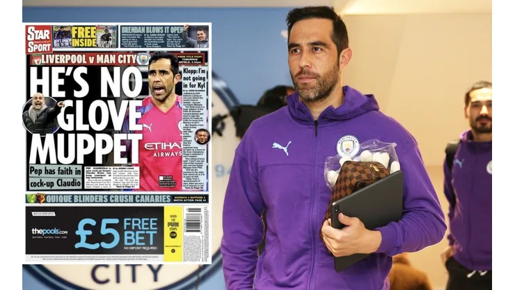 Claudio Bravo fue portada en la prensa inglesa