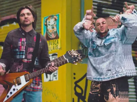 Juanes con el rapero Crudo Means Raw