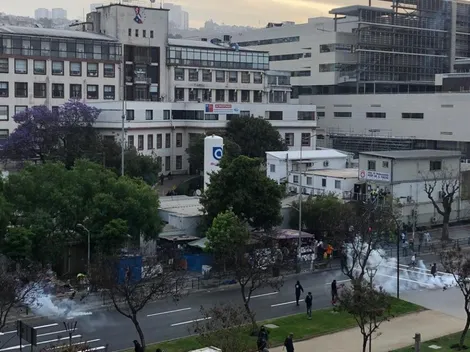 Carabineros dispara en el Hospital Gustavo Fricke