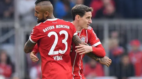 Arturo Vidal y Sebastian Rudy fueron compañeros en el Bayern Múnich