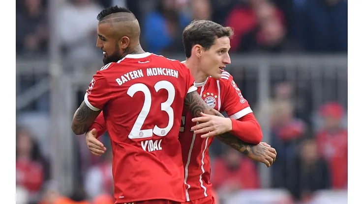 Arturo Vidal y Sebastian Rudy fueron compañeros en el Bayern Múnich