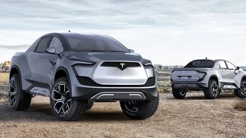 Esta es la única imagen que se conoce de Cybertruck.