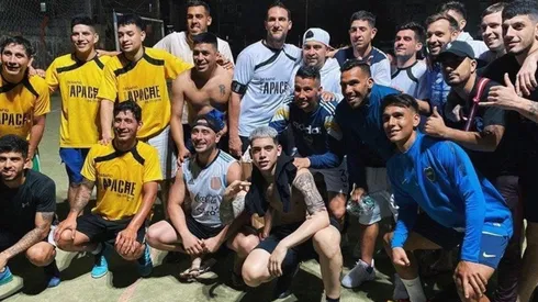 Tévez visitó el barrio de su niñez