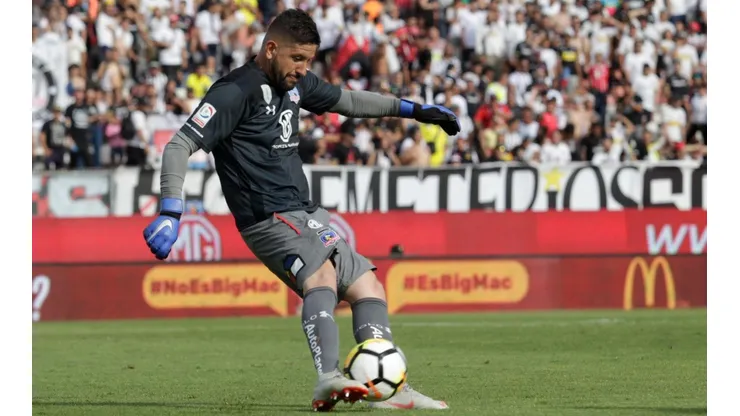 Orión en su último partido con Colo Colo, en diciembre de 2018.