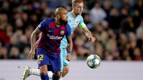 Vidal contra Slavia Praga.