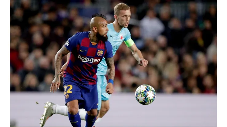 Vidal contra Slavia Praga.
