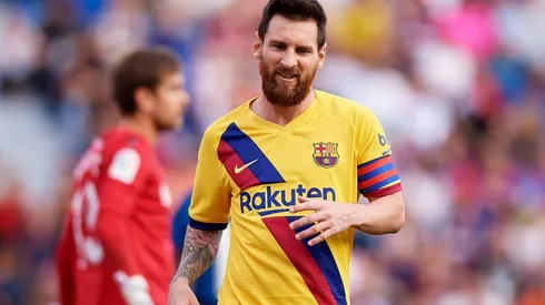 Messi vio anulado su gol.