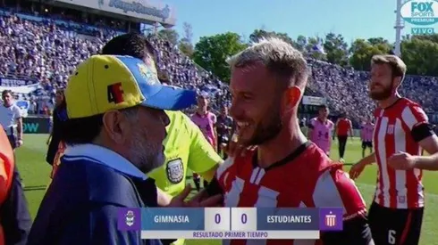 Video: Fuerte cruce de Maradona con la Gata Fernández