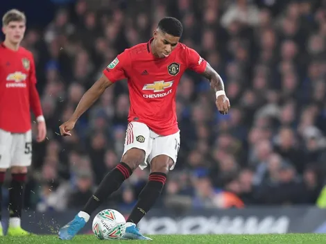 El tiro libre de Rashford por el que lo comparan con CR7