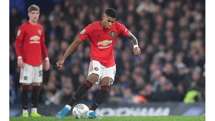 Rashford marcó con un soberbio tiro libre.