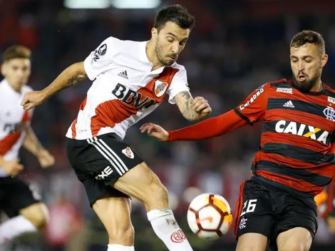 El parche de la camiseta de Flamengo y River para la final de la Libertadores