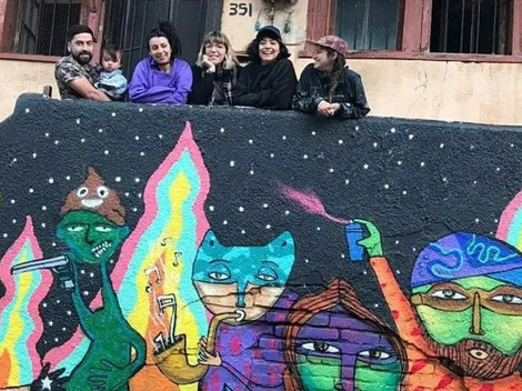Mon Laferte regala colorido mural a Valparaíso