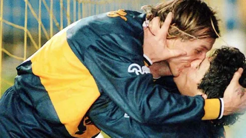 Caniggia y el Diego.